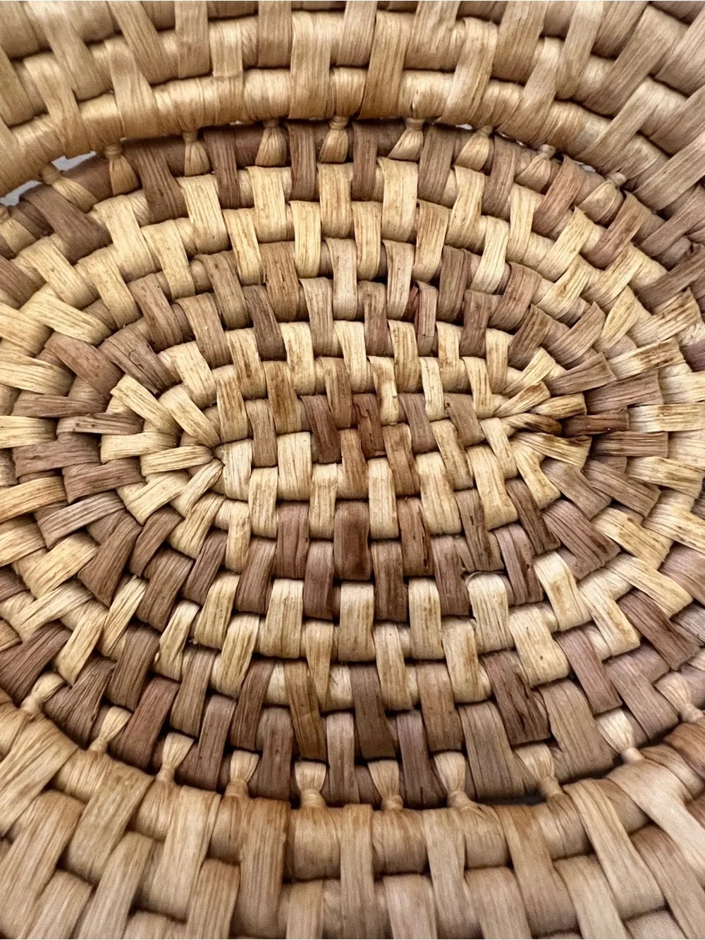 Handwoven Natural Rattan Decorative Turtle Basket - NWOT!